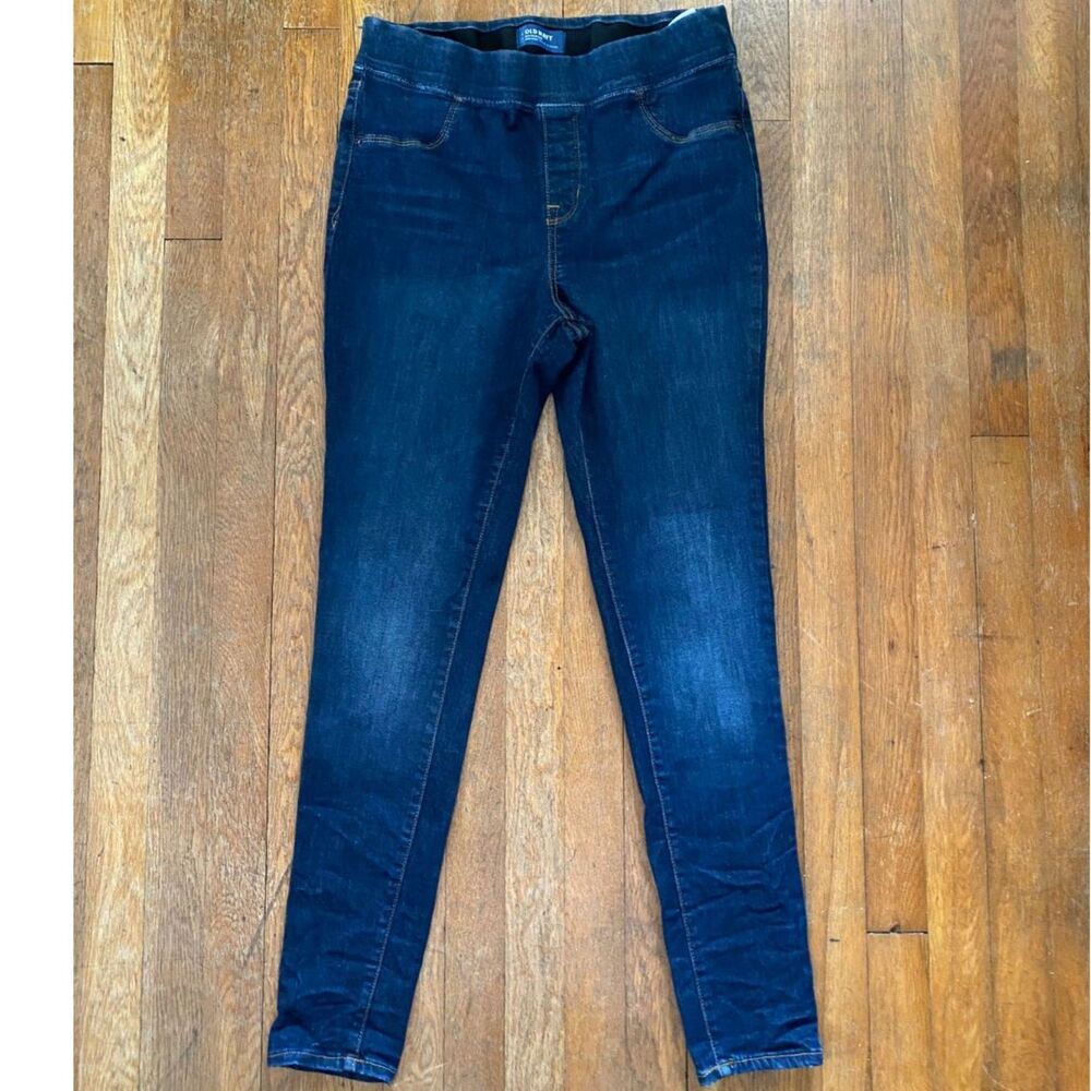 Old Navy Rockstar Mid Rise Dark Wash Jeggings Size 12R